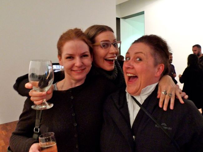 Sally Anne Rowland, Catherine Bell and Elvis Richardson