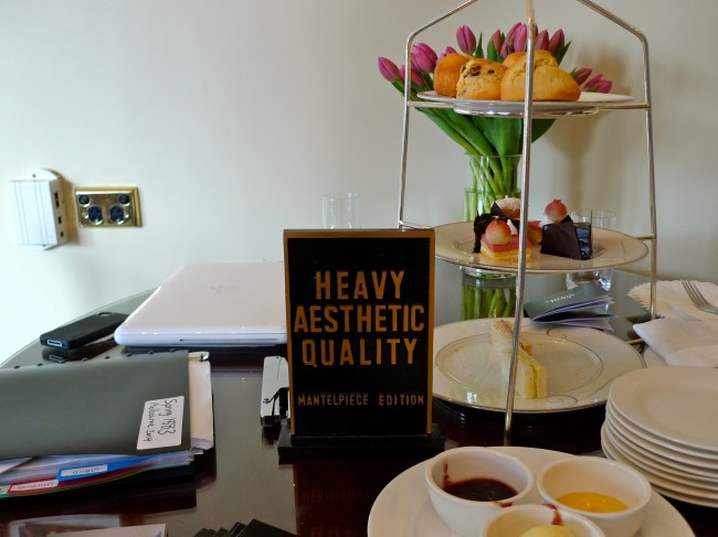 Alex Danko interrupts high tea