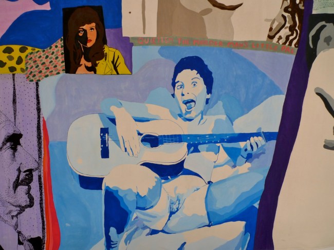 Richard Larter paints Pat