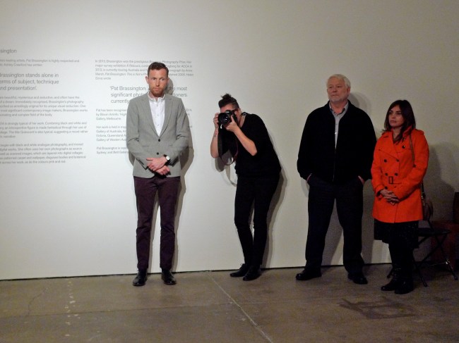 Lauren shoots the crowd