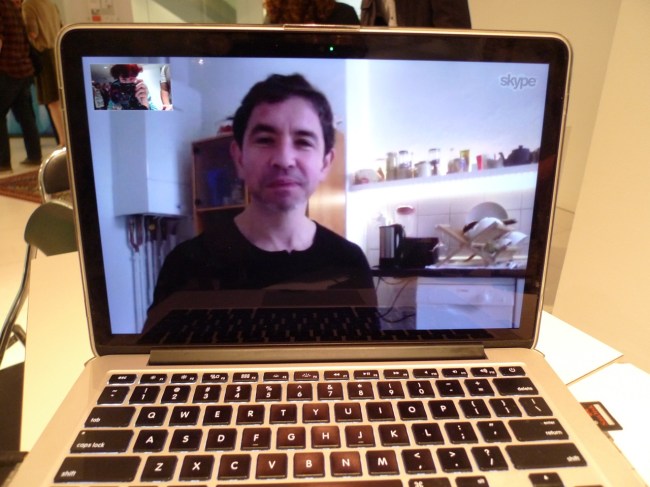 Aphids founder David Young skyped in from Berlin