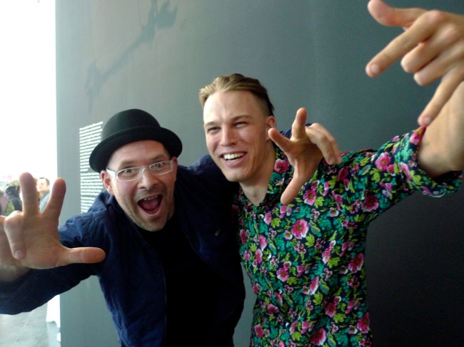 Michael Candy and friend