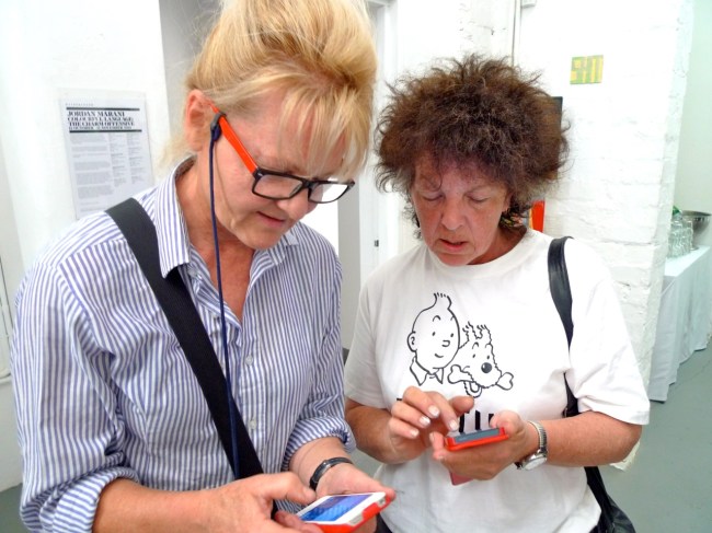 Vera Moller and Anne Ross networking it up