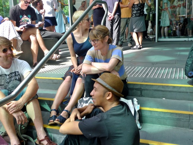 Pia van Gelder, Caitlin Franzmann and Andreas Siagian