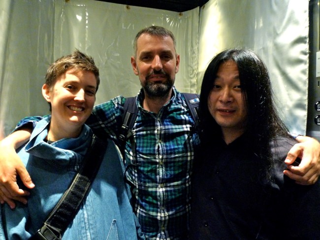 Julie, Nathan Gray and Theo Wong