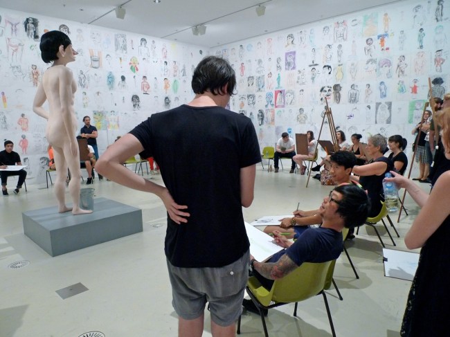 Seriously late night art school