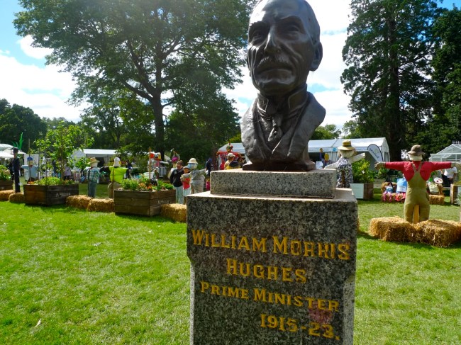 Hughes and the scarecrows