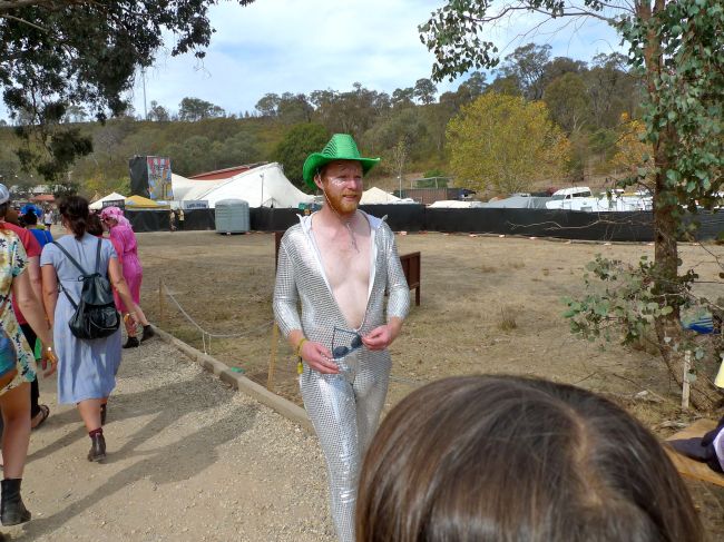 Hanging to the left in the Silver onesy