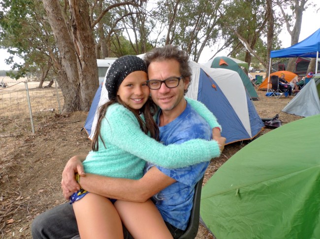 Happy campers Maxi and Morgi