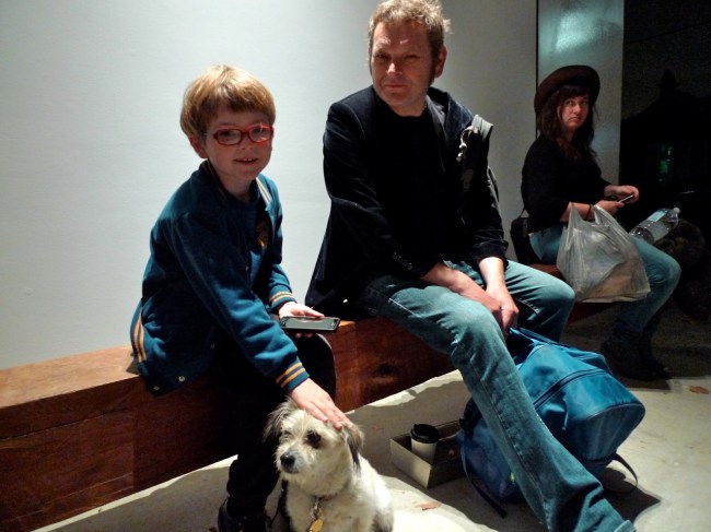 Vito and Ronnie Van Hout with the Art dog and the Lady in the Hat