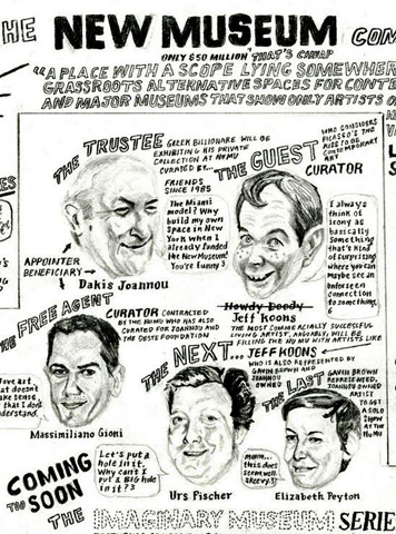 William Powhida cover design for the Brooklyn Rail