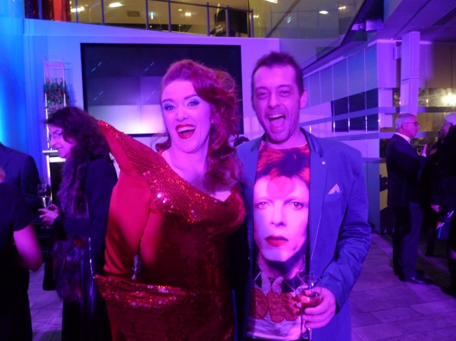 Geraldine Quinn and Scott Brennan