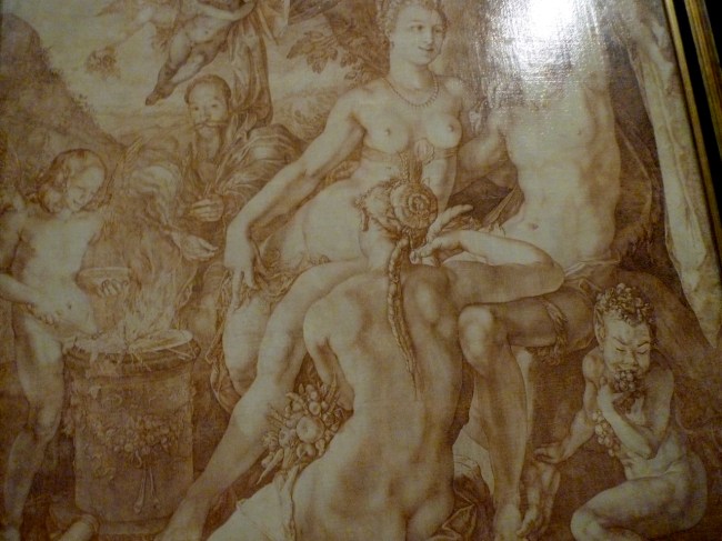 Bacchus, Venus and Ceres by Goltzius, 1606