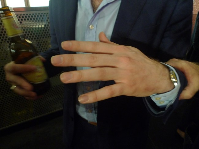 Erik Jensen was a hand model