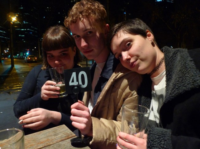 Georgia Mein, Josh Laver and Emily Murch