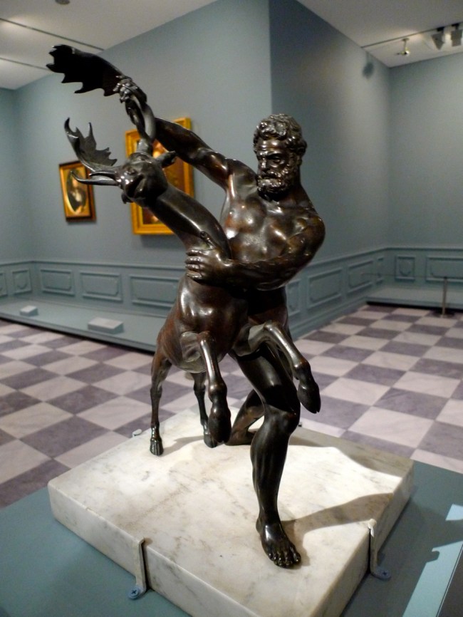Hercules and the Ceryneian Hind by Giambologna, 1600