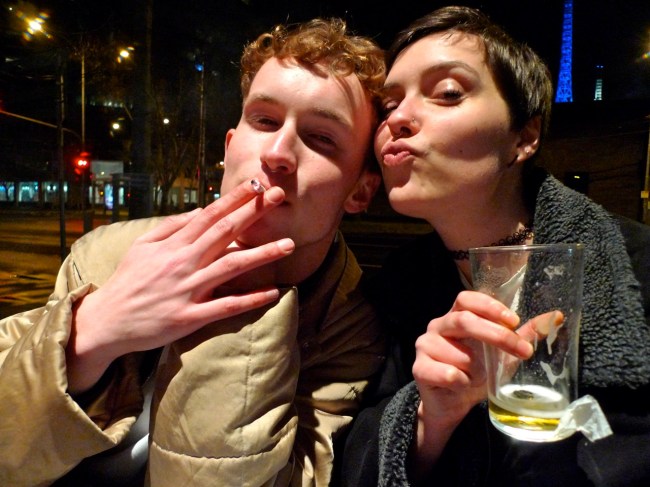 Josh Laver and Emily Murch