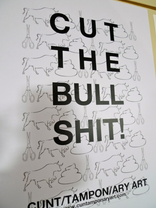 Cut the Bullshit (CAN), Cuntamponary Art Collective Manifesto, 2015