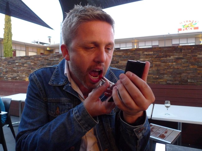 Daniel gets ready for Flamingo's Night Spot