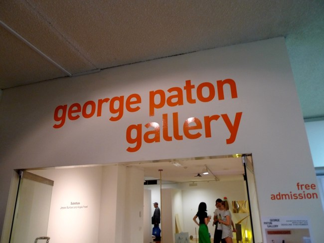 Free admission, George Paton Gallery