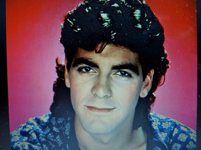George is hot and smart, even with a mullet