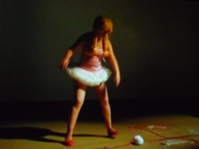 Katthy Cavaliere tap dances to her Mum singing 'Well Hello Dolly'