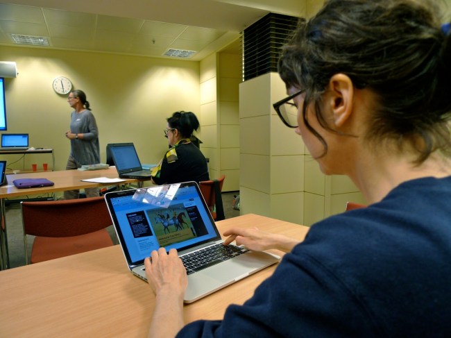 Sara Daly checks out the World Wide Web