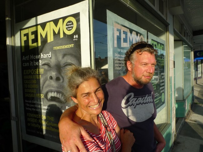 Ever present Sarah Goffman smiles over Rina Giles and Robbie Rowlands