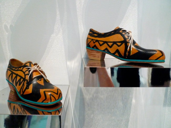 Claire Best handmade painted derby shoes, 2013
