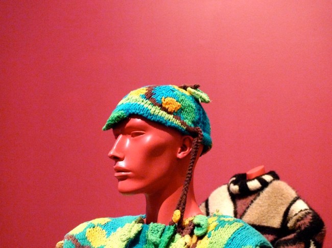 Jenny Kee designer, Jan Ayres knitter, Wattle Dress and Hat 1978