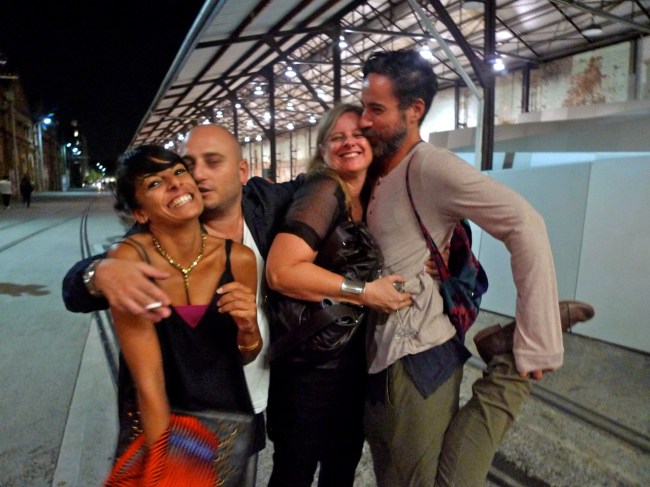 Portrait of a great night out, Sangeeta, Stefan, Tina and Luke Parker