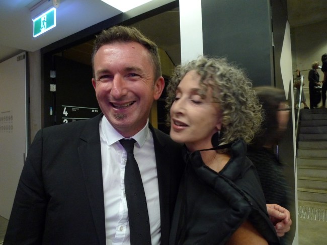 Smiling Blair French and Anna Schwartz