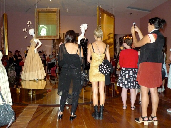 The World's biggest Lazy Susan, displaying frocks