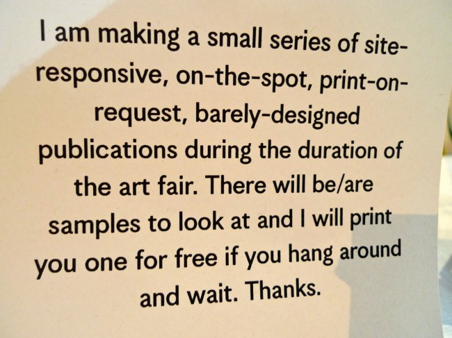 Adam Cruickshank, post punk publishing thingo