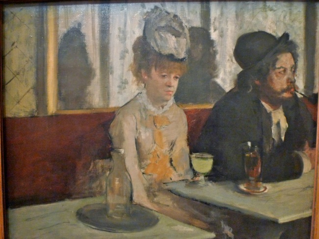 In a cafe (The Absinthe drinker) 1875-76