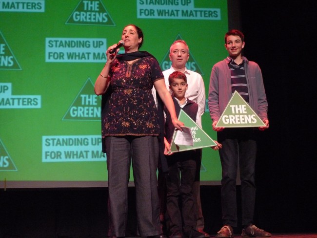 Alex Bhathal for Batman, with partner Peter and sons Patrick and Ravi