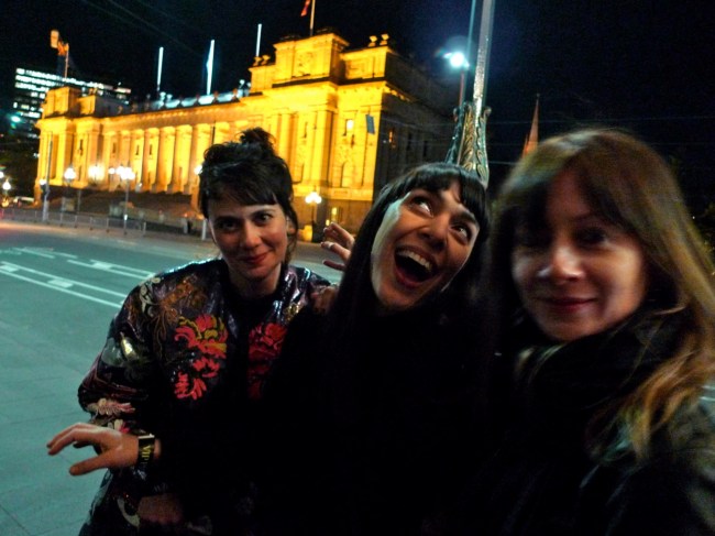 Sarah Contos, Nadia Itaywi and Heidi Yardley
