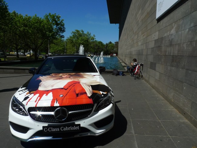 Art car as opposed to an art tram