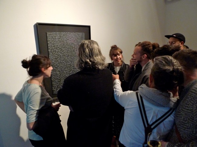 An interested audience check out Sex Tree (2003-ongoing)