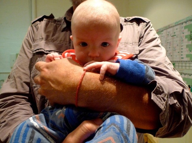 Ben and Ali's baby Wolfie