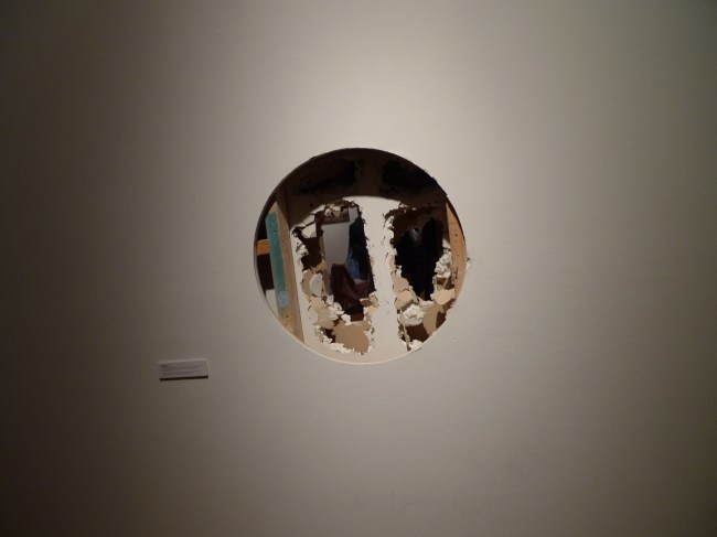 Noriko Nakamura, Ready to Walk Away 2016-2017, We weren't aware that you have been here all this time, 2016, involving original gallery wall from 1986 and current gallery wall built in 2