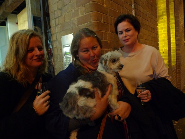 Tina Havelock Stevens, Dr. Sarah Goffman and Abi Moncrieff