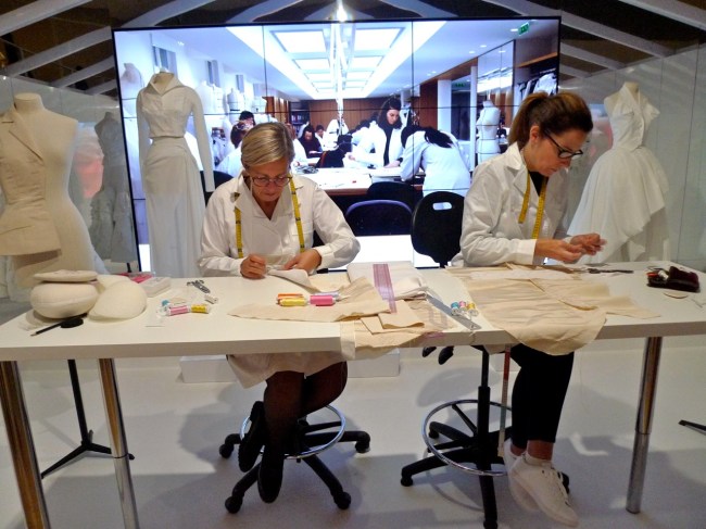 How do they do it? Here's how! You could speak to these workers from the atelier. They're French, but had an interpreter