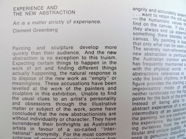 Clement Greenberg quote