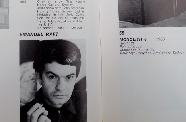 Emanuel Raft, Monolith 8, 1966