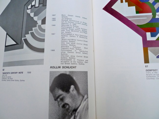 Rollin Schlicht, Twentieth Century Note, 1968